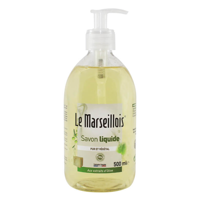 Savon liquide de Marseille - flacon 500 ML - hygiene corps et mains